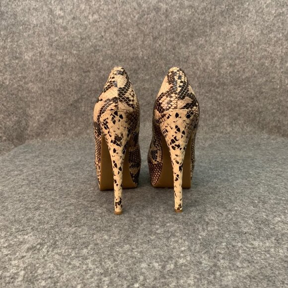 ZIGI New York Women's Snakeprint Heel Peep Toe Shoes - Picture 10 of 11